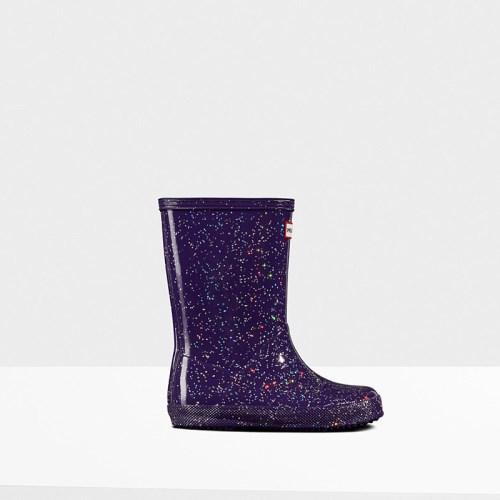 Hunter Original Giant Glitter Rain Boots For Kids - NZ R1360